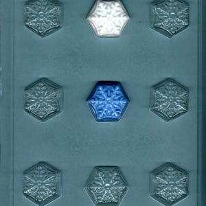 Snowflakes Bite Size Mold 9 cavity Each