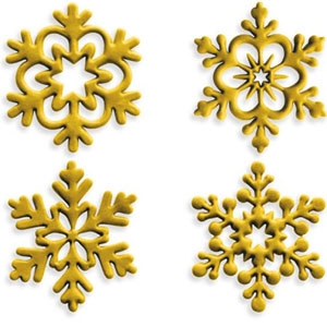 Angel Snowflake Cutters 1.5″ 4 count