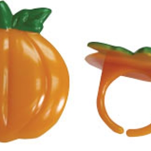 Pumpkin Puffy Ring 12 count