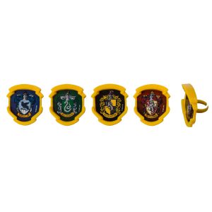 Harry Potter Hogwarts Houses Rings 12 count