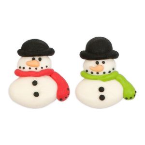 Snowman with Hat Royal Icing 6 count