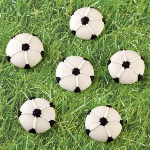 Soccer Ball Royal Icing 12 count