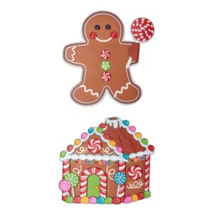 Gingerbread House & Man Layon 2 count