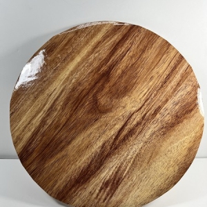 8″ Round x 1/4″ Wood Grain Cake Board Each