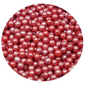 Red (Burgundy) Pearl Beads (4MM) 6 oz