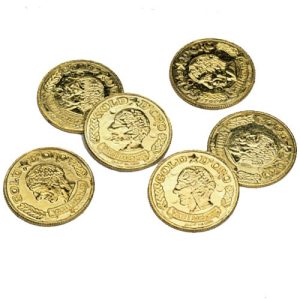 Gold Coins Plastic 12 count