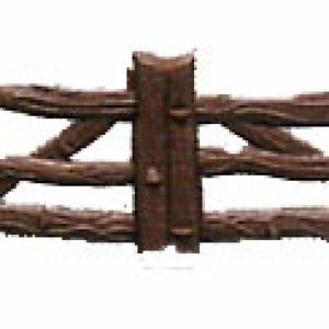 Fence Brown Plastic 4 count