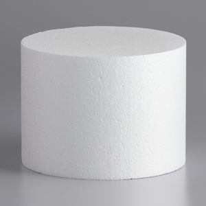 7″ x 6″ Round Styrofoam Dummy Each