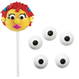 Candy Eyes Wh With Black Dot 7/16″ .88 oz