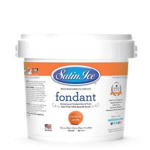 Orange Satin Ice Fondant 5 lb