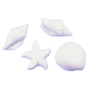 Seashells & Starfish Assortment Dec-Ons 12 count