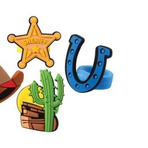 Western Rubber Assorted Rings 1 1/2 12 count