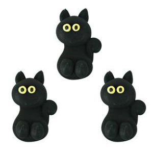 Black Cats Royal Icing 12 count