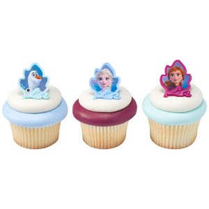 Frozen II Elsa, Anna & Olaf Rings 12 count