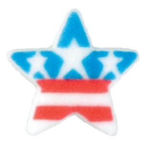 Star With Stars & Stripes Dec-Ons 8 count