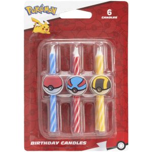 Pokemon Poke Balls Icon Candle 6 Piece Set