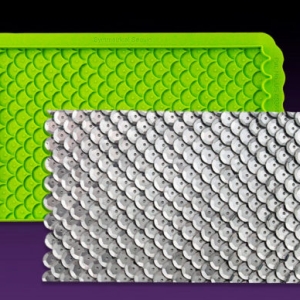 Symmetrical Sequin Simpress Silicone Mold 6.25″  x 4″ Each