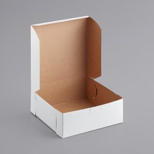 8″ x 8″x 3″ White Cake Box Each