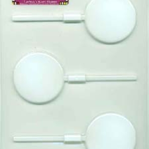 Round Hard Candy 2.5″ Mold 3 cavity Each