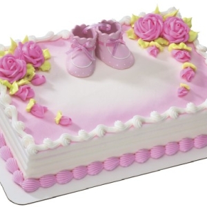 Pink Booties Claymation 3″ pair DecoSet Each