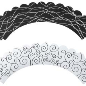 Black & White Rever. Wraps 12 count