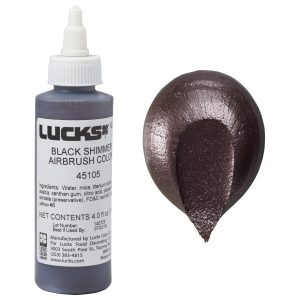 Black Shimmer Airbrush Color 4 oz
