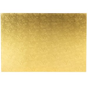 1/4 Sheet x 1/4″ Gold Cake Board Each