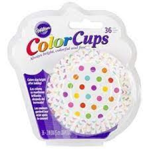 Dots Rainbow Baking Cups 36 count