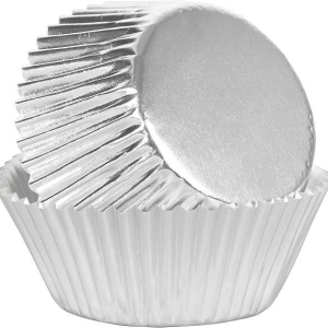 Silver Foil Standard. Party Cups 24 count