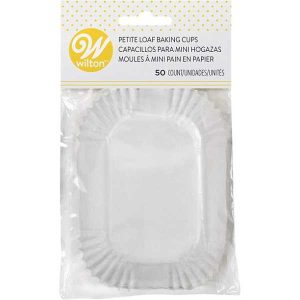 Petite Loaf Cup White 50 count