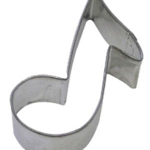 Musical Note Cookie Cutter 3 1/2″ Each