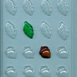 Acorns & Leaves 16 cavity Each