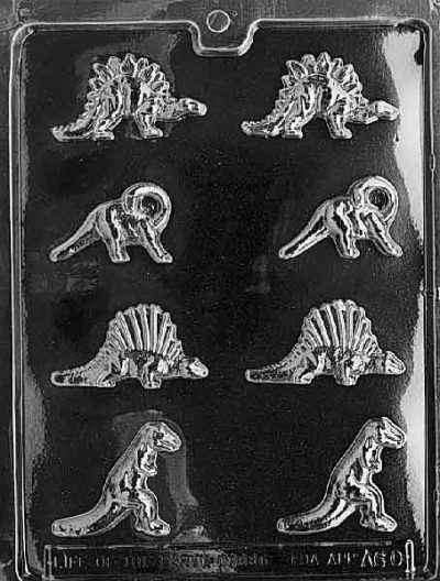 Bite Size Dinosaur Candy Mold 8 cavity Each