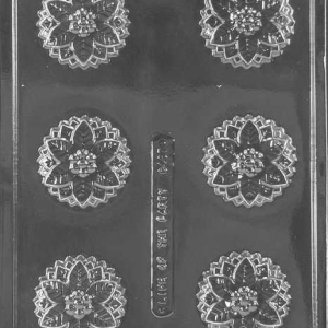 Poinsettia Cookie Mold 6 cavity Each