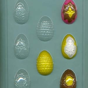 Fancy Eggs Candy Mold 8 cavity Each