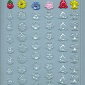 Small Flower Assorted 6 Styles 54 cavity Each