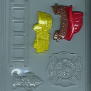 Fire Fighter Candy Mold 5 cavity Each