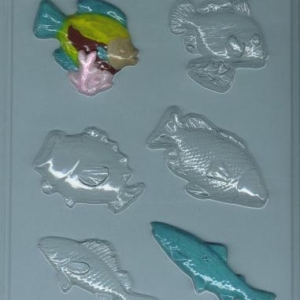 Assorted Fish Mold 6 cavity EACH