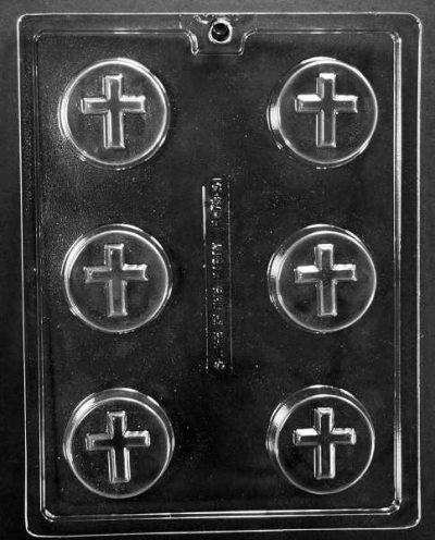 Cross Cookie Mold 6 cavity Each 2 oz