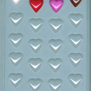 Bite Size Hearts Candy Mold 20 cavity Each