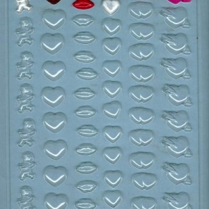 Tiny Valentine Assorted 6 Styles 56 cavity Each