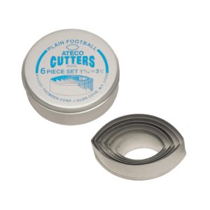 Football Shaped Cookie Cutter 6 piece Set