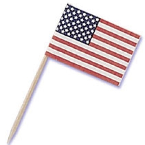 American Flag Pick 1″ 144 count