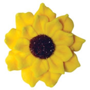 Sunflowers Royal Icing 1/8″ 5 count