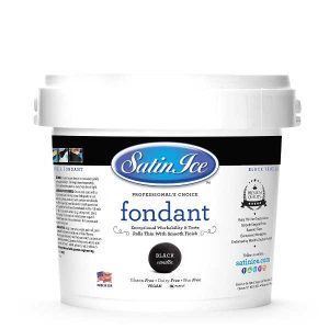 Black Satin Ice Fondant 5 lb