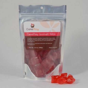 Isomalt Nibs Ruby Red 7 oz