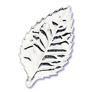 Silver Foil Leaves 1 3/4″ 144 count