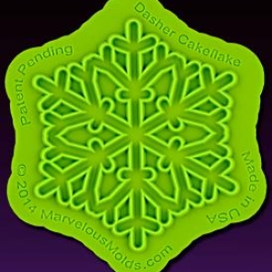 Dasher Snowflake Silicone Mold Each