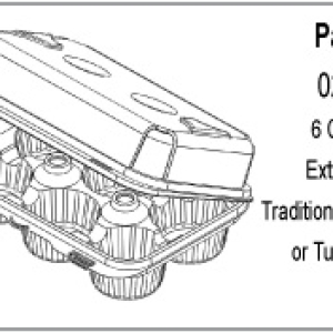 Cupcake Container Standard Holds 6 Each
