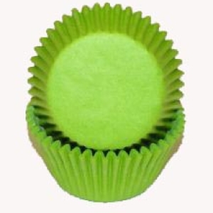Lime Green Mini Cups 1 3/8″ Base x 3/4″ Wall approx 100